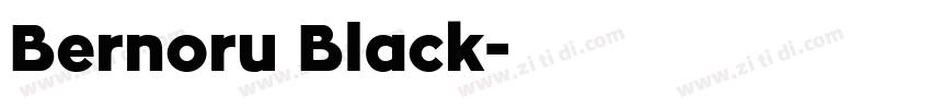 Bernoru Black字体转换